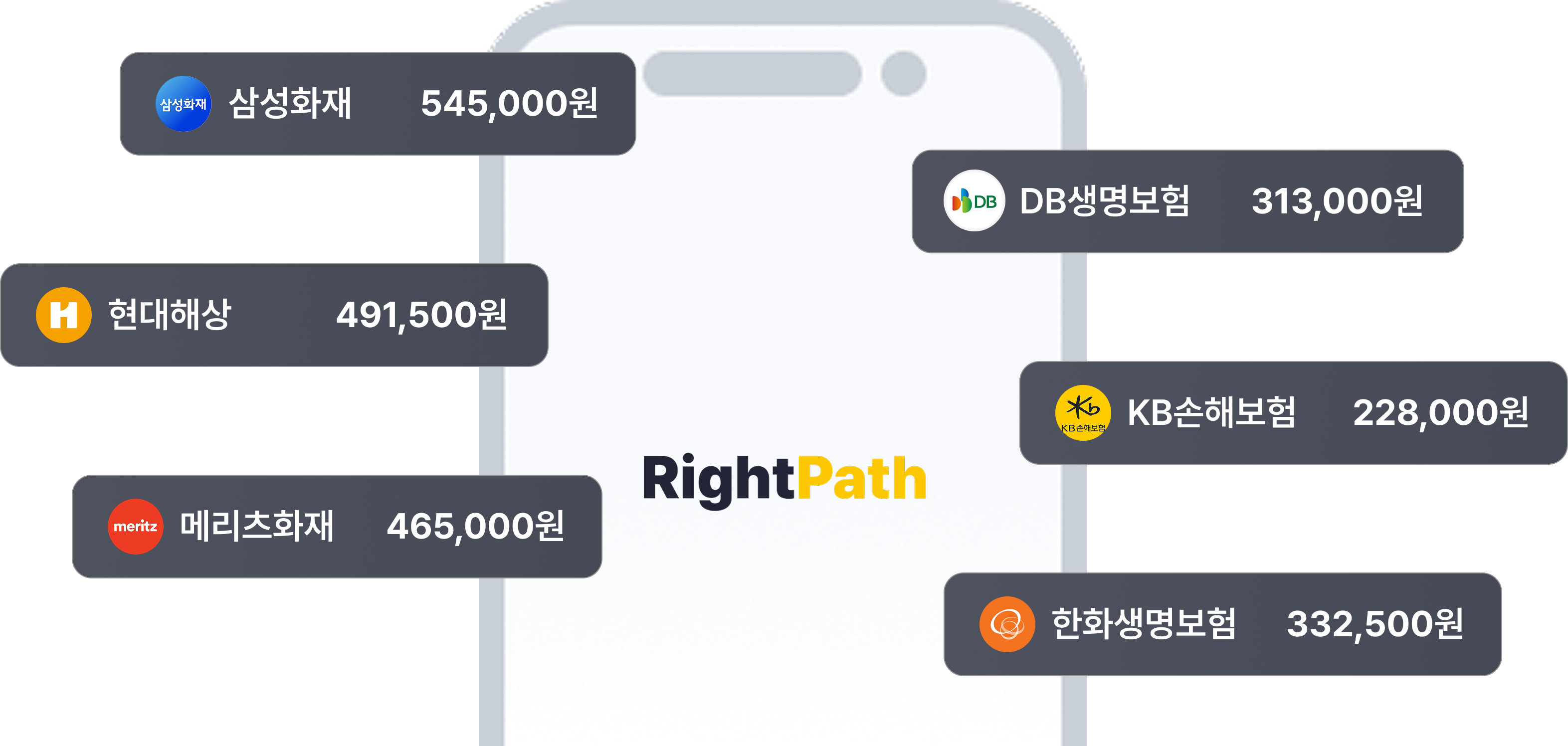 환급금 안내 예시 화면